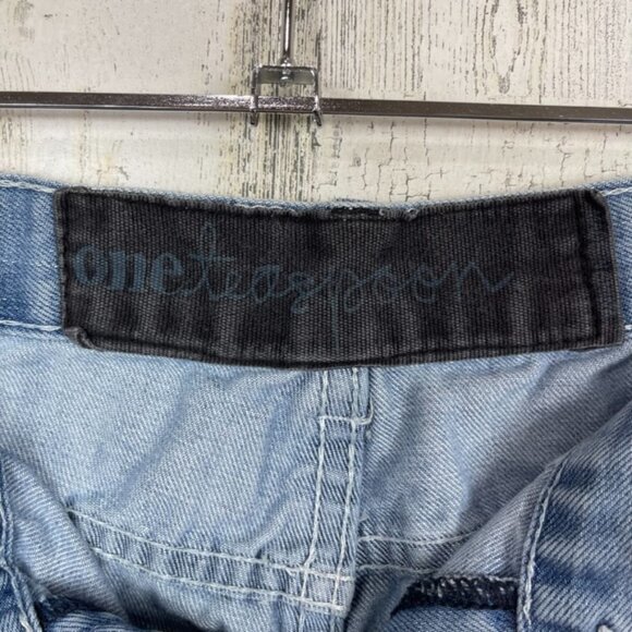 One Teaspoon Anthropologie denim jeans distressed wrecked boyfriend blue size 27 - Picture 7 of 10
